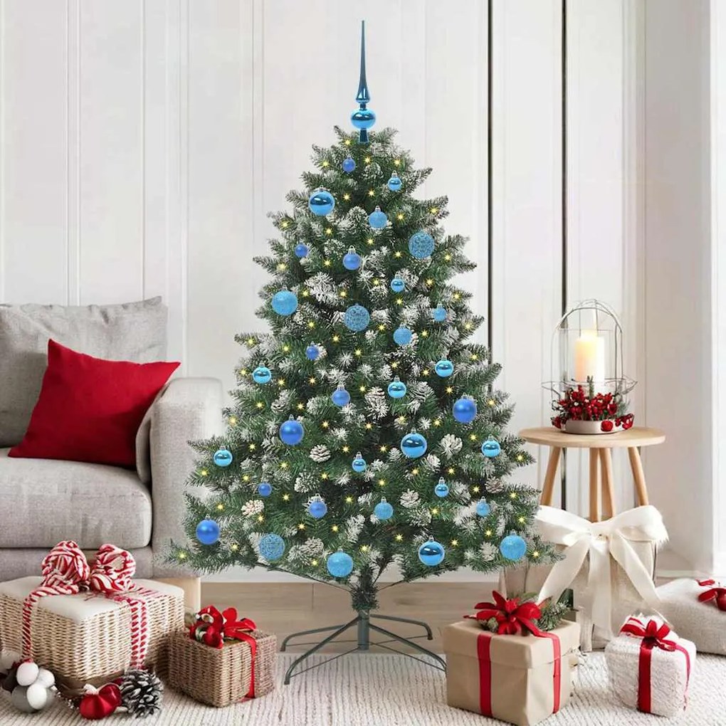 vidaXL Árvore de Natal Artificial Verde 150 cm PVC, Plástico e Aço