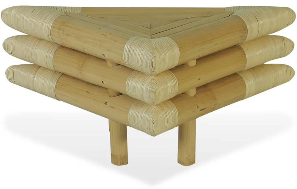 Mesas-de-cabeceira 2 pcs 60x60x40 cm em bambu natural