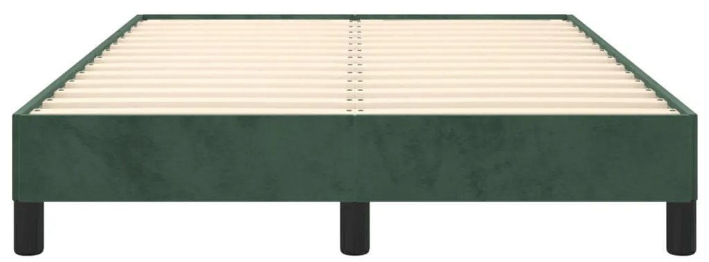 Estrutura de cama com colchão verde escuro 120x190 cm Veludo