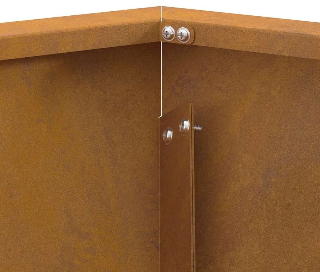 Fogueira Hexagonal vidaXL 75x75x28 cm em Aço Envelhecido