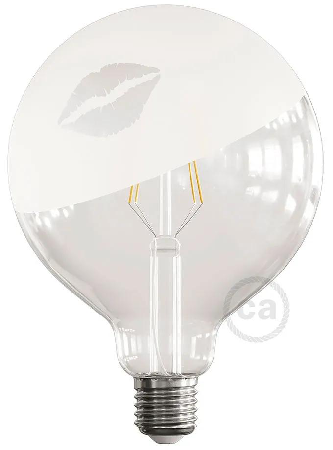 LED Light Bulb Globe G125 Curved Spiral Filament - Tattoo Lamp® Kiss 4W E27 2700K