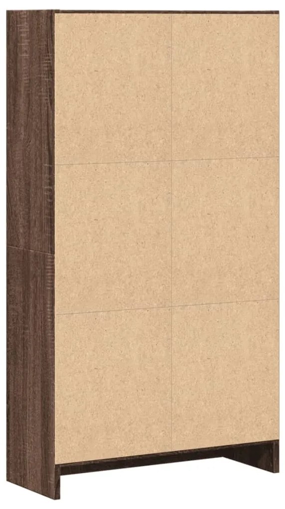 Estante 60x24x109 cm derivados de madeira carvalho castanho