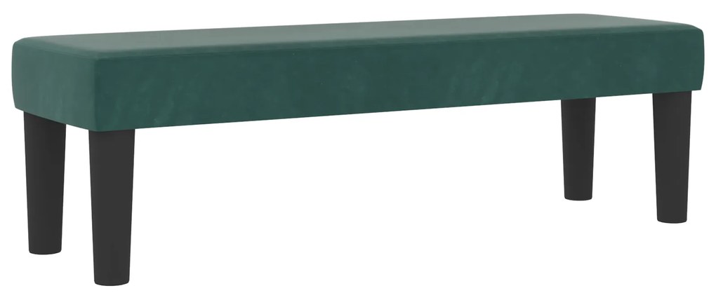 Cama Box Spring com Colchão e Banco Verde Escuro 120x190 cm Veludo