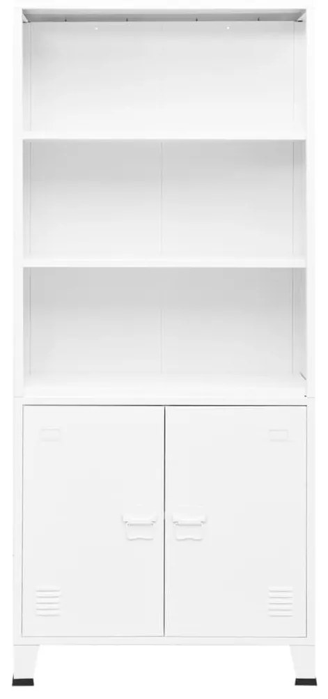 Estante industrial 80x32x180 cm aço branco