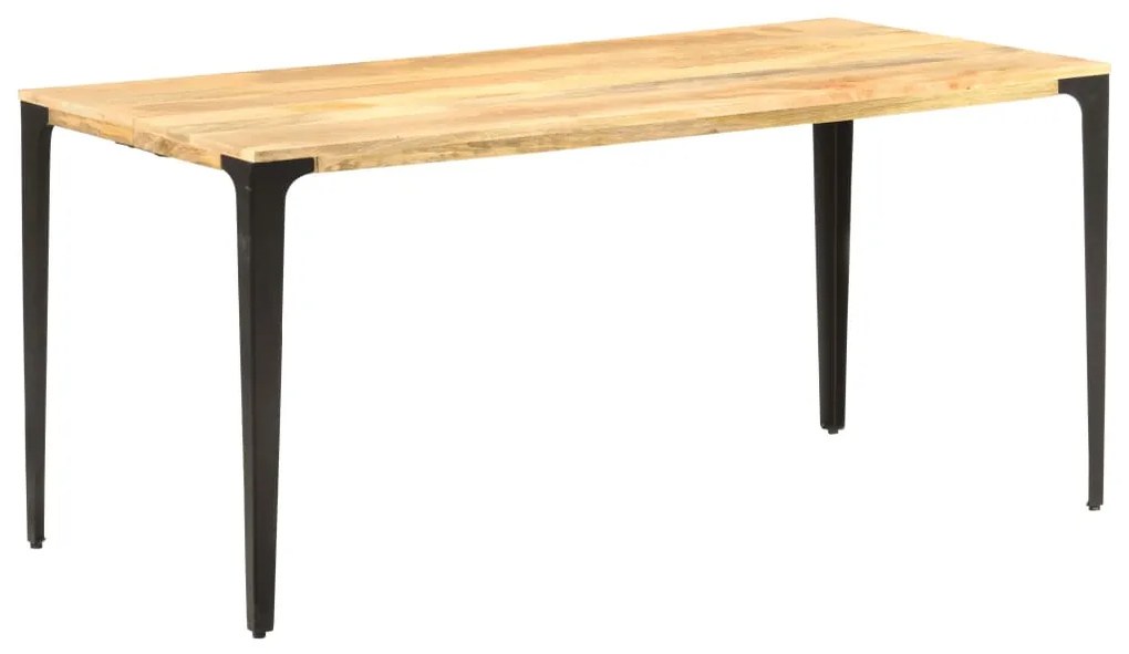 Mesa de jantar 160x80x76 cm madeira mangueira maciça