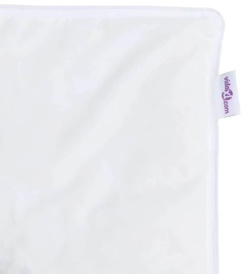 Edredão com travesseiro 2 pcs Branco 135 x 200 cm Penugem