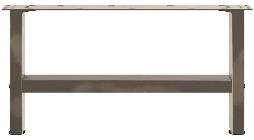 Pés para mesa de centro em aço natural, 2 peças, 70x (30-31) cm, aço