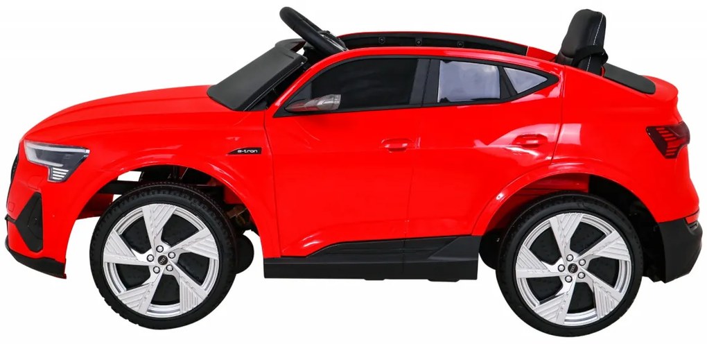 Carro elétrico para Crianças 12V 4x4, 2 a 5 anos Audi E-Tron Sportback, Rodas Espuma EVA Vermelho