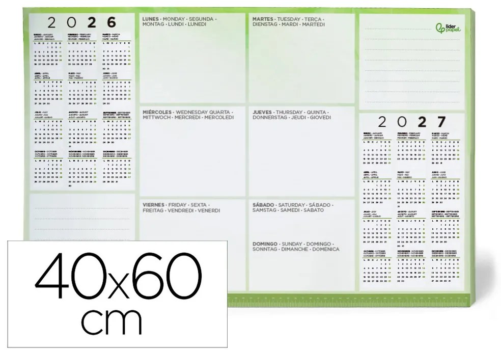 Planeamento Semanal 40x60 cm 80 gr 60 Folhas 2022-2023