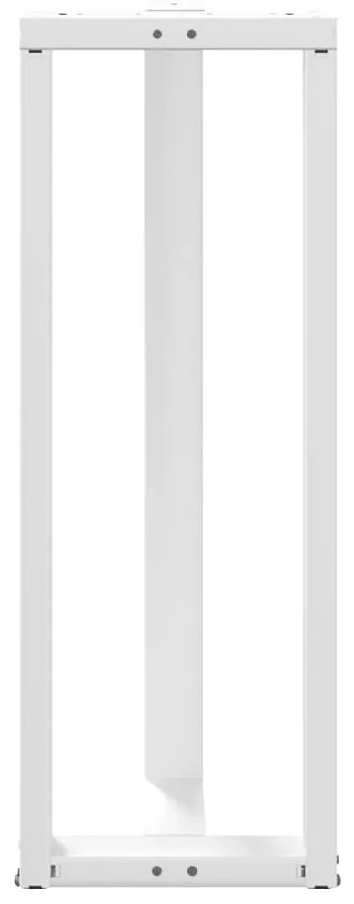 Pés de mesa de bar em forma de T, 2 peças, branco, 50x35x(110-111) cm,