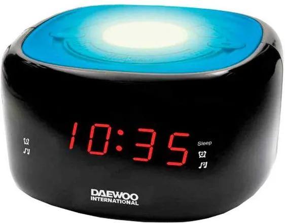 Rádio Despertador Daewoo DCR-440BL LED FM Azul