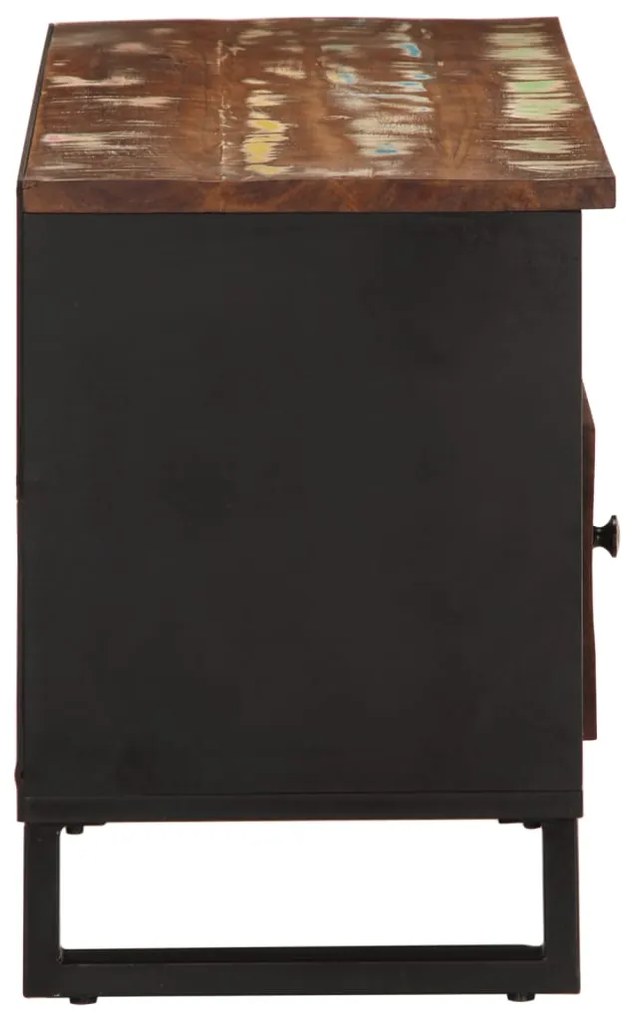 Móvel de TV 100x33x46 cm acácia maciça/derivados madeira