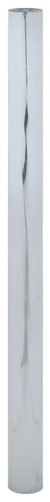 Película solar efeito refletor estático 45x2000 cm PVC prateado
