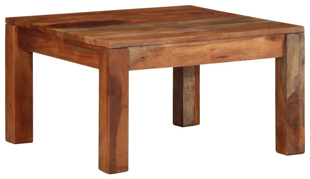 Mesa de centro 60x60x35 cm madeira maciça de acácia