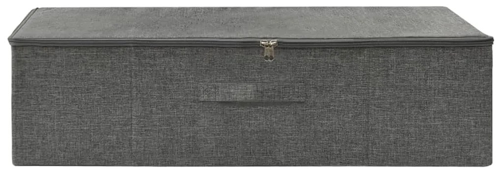 Caixa de arrumação tecido 70x40x18 cm antracite