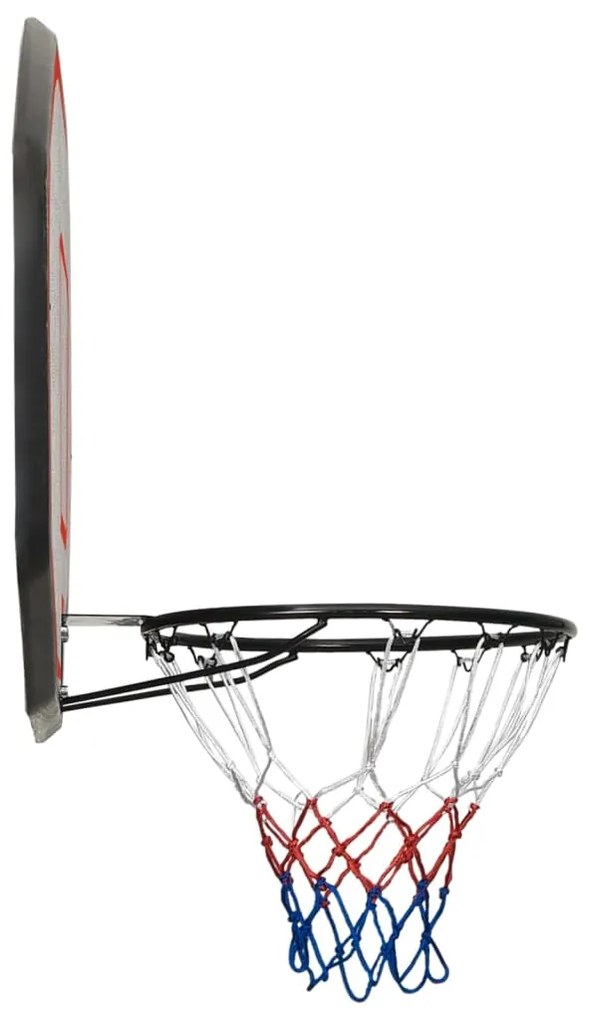 Tabela de basquetebol 109x71x3 cm polietileno preto