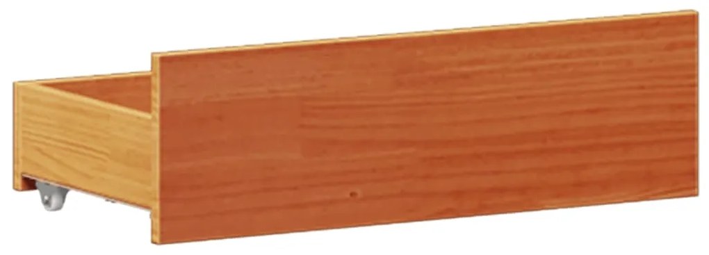 Cama com estante sem colchão 135x190 cm pinho maciço