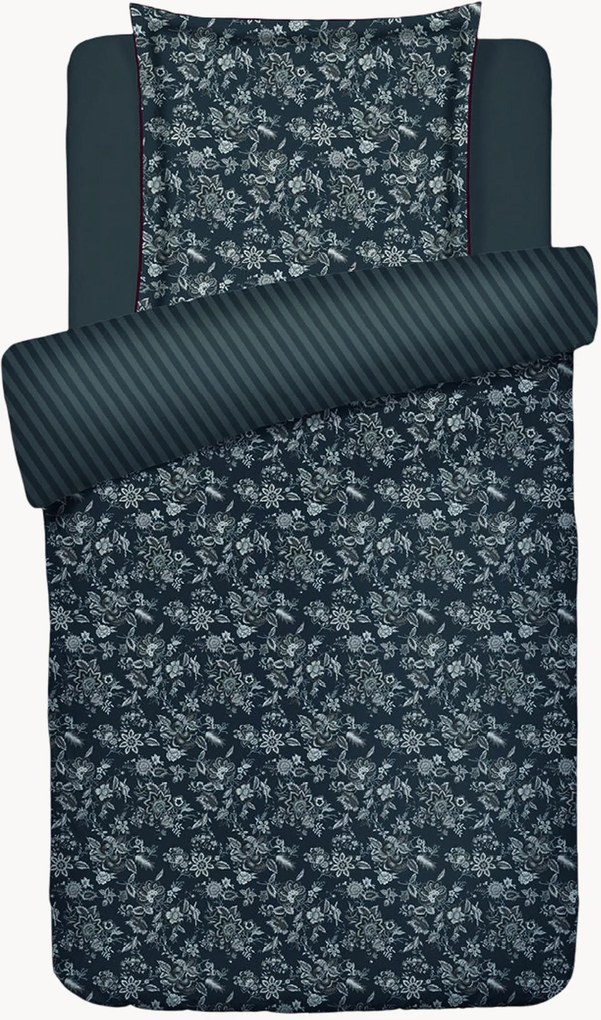 Conjunto de roupa de cama em cetim de algodão Toile Damassée, vários tamanhos