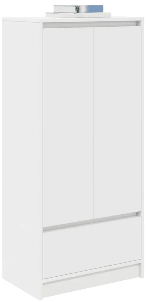 Armário com gaveta 55,5x34x119,5 cm derivados madeira branco