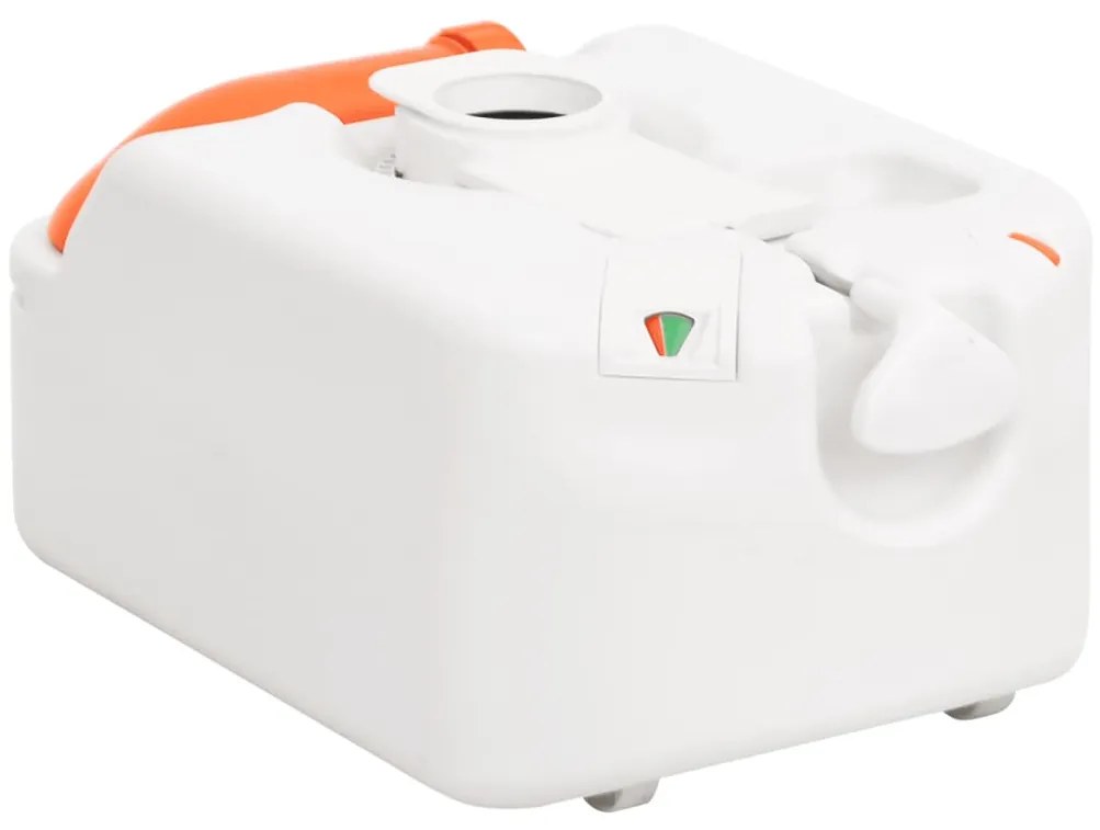 Sanita integrada p/ campismo 24+17 L PEAD e aço branco