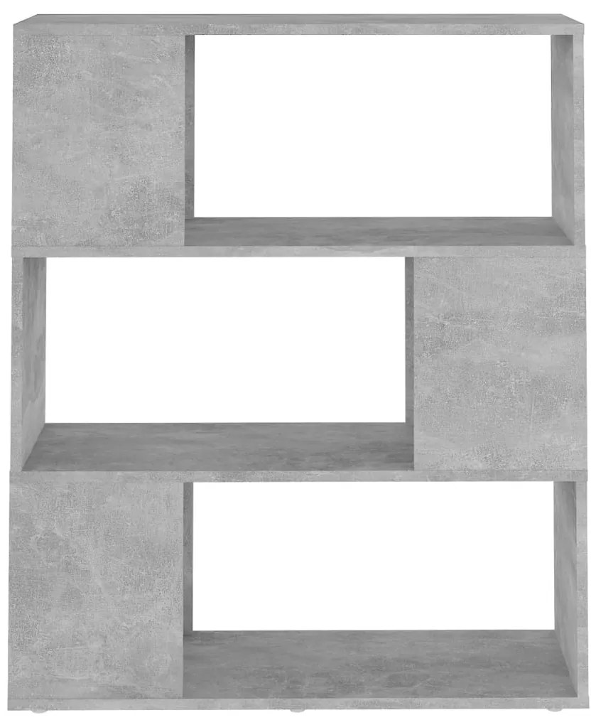 Estante/divisória 80x24x94 cm contraplacado cinzento-cimento