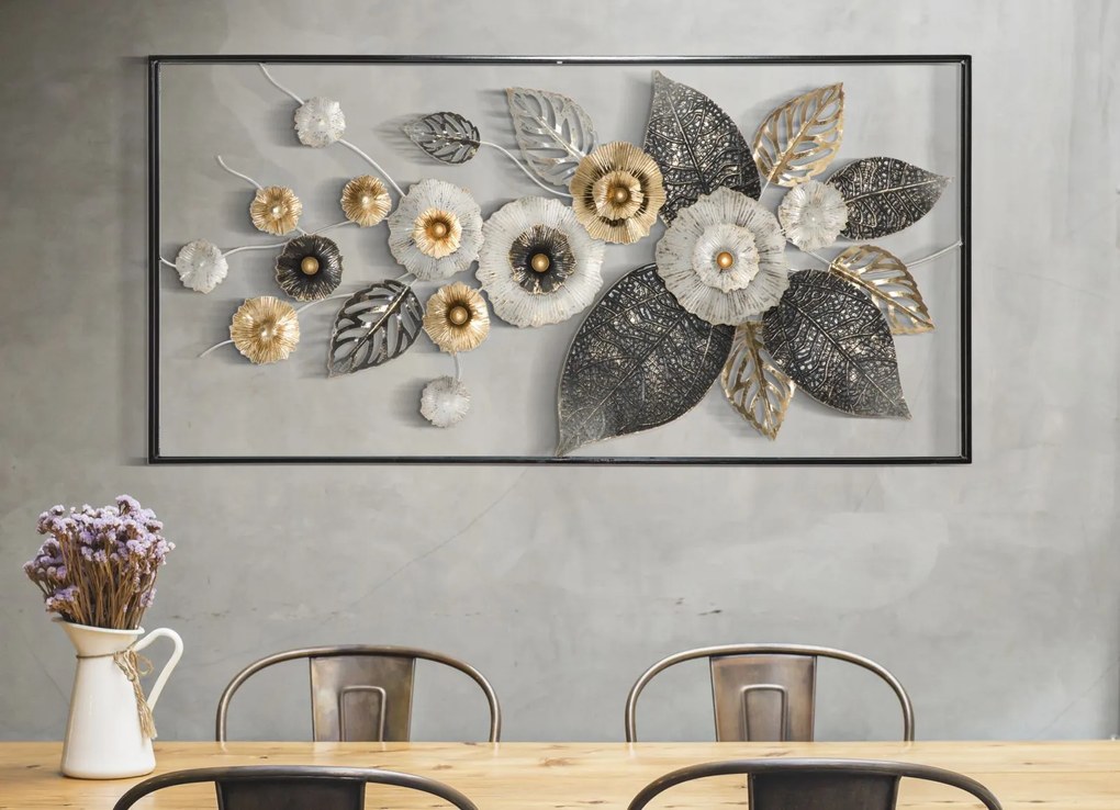 MOLDURA DE PAINEL 3D DE FERRO DE PAREDE PLUS CM 120X7X59 MULTICOR