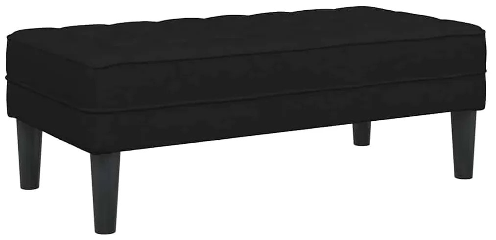 Banco vidaXL Preto 113x57x39 cm Tecido