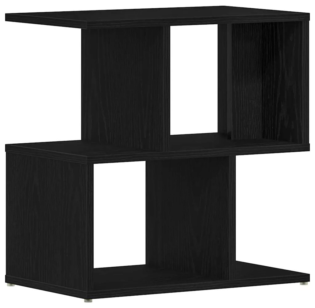 Criado-mudo vidaXL Black Oak 50x30x51,5 cm Madeira de Engenharia