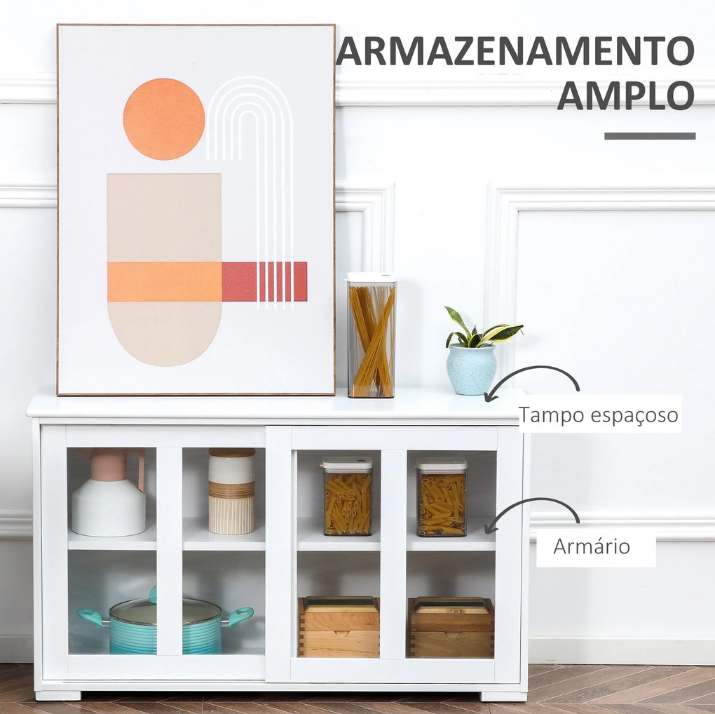 Aparador de Cozinha Moderno Aparador Empilhável Móvel Auxiliar de Cozi