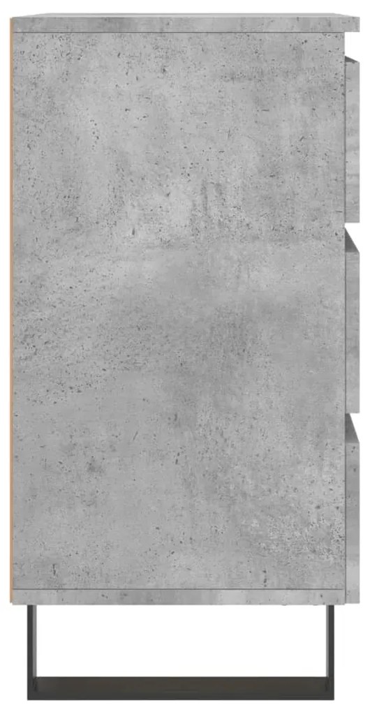 Mesas de cabeceira 2 pcs derivados madeira cinza cimento
