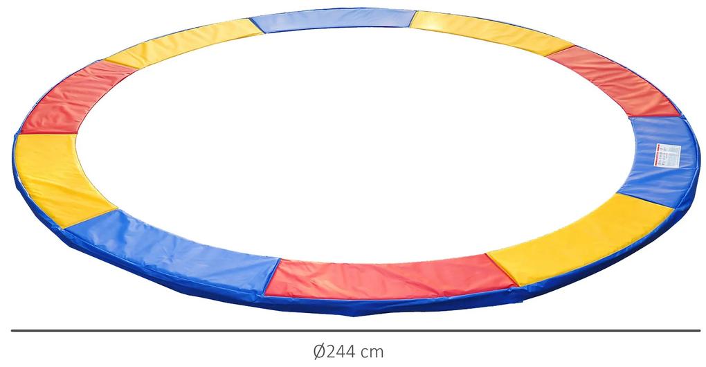 Capa elástica de Proteção da borda da cama 244 cm Multicolor