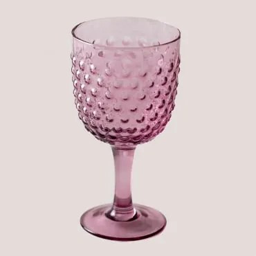 Pack De 4 Copos De Vidro 32 Cl Ticris Rosa Hortensia - Sklum