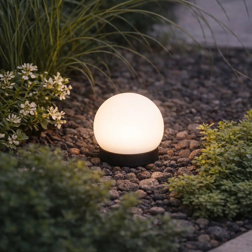 Candeeiro de exterior moderno 12V branco 12cm incl. LED IP65 - Voltaire Luno