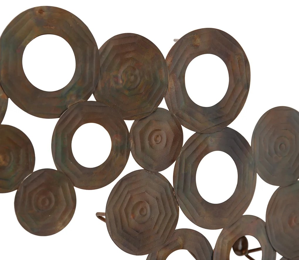 Candeeiro de parede Art Deco cobre 77 cm - Circles