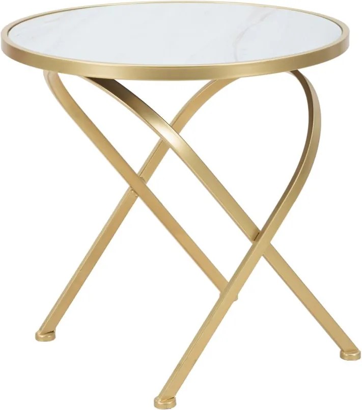 MESA GLAM Ø 50,5X50 CM DOURADO