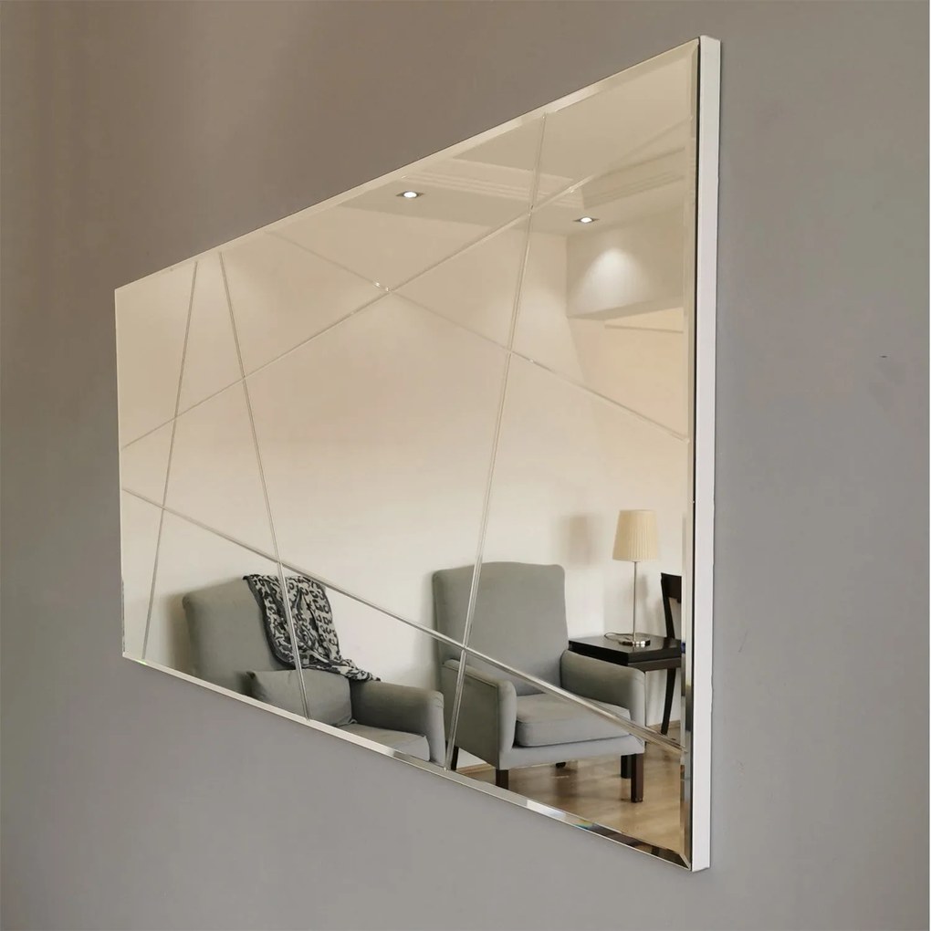 Espelho A331D – Prateado – 130 cm x 62 cm x 2,2 cm