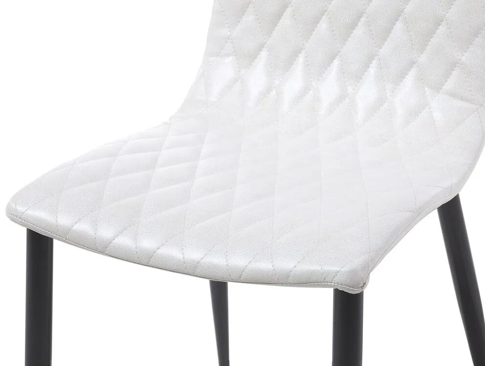 Conjunto de 2 cadeiras na cor branco creme MONTANA Beliani