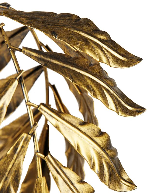 Candeeiro de pé vintage ouro antigo 30 cm sem abajur - Linden Clássico / Antigo