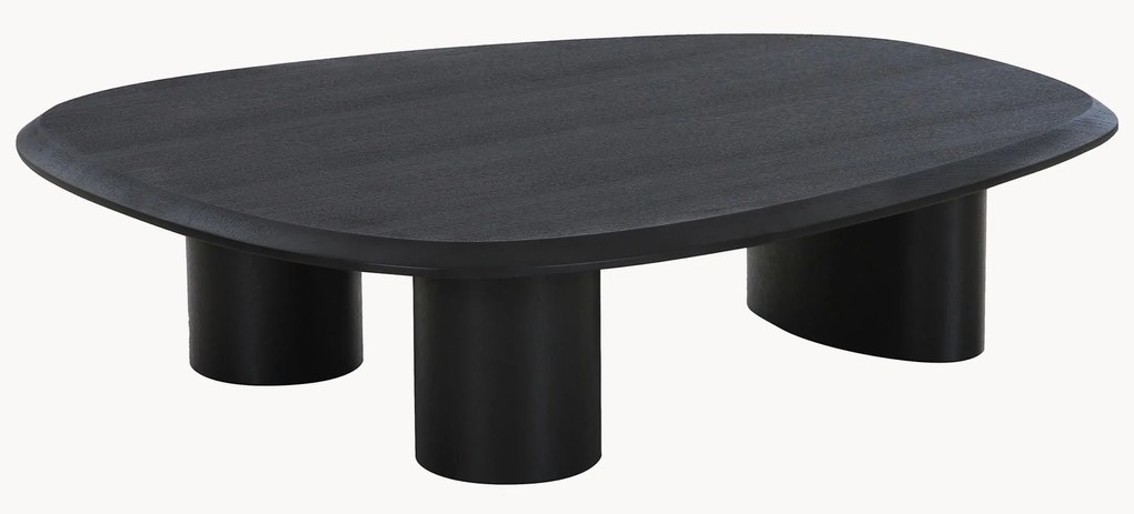 Mesa de centro oval em madeira Tirano