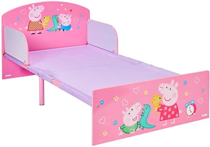 CAMA PEPPA PIG INFANTIL INCLUI COLCHÃO E ALMOFADA 42.50x77x143 cm