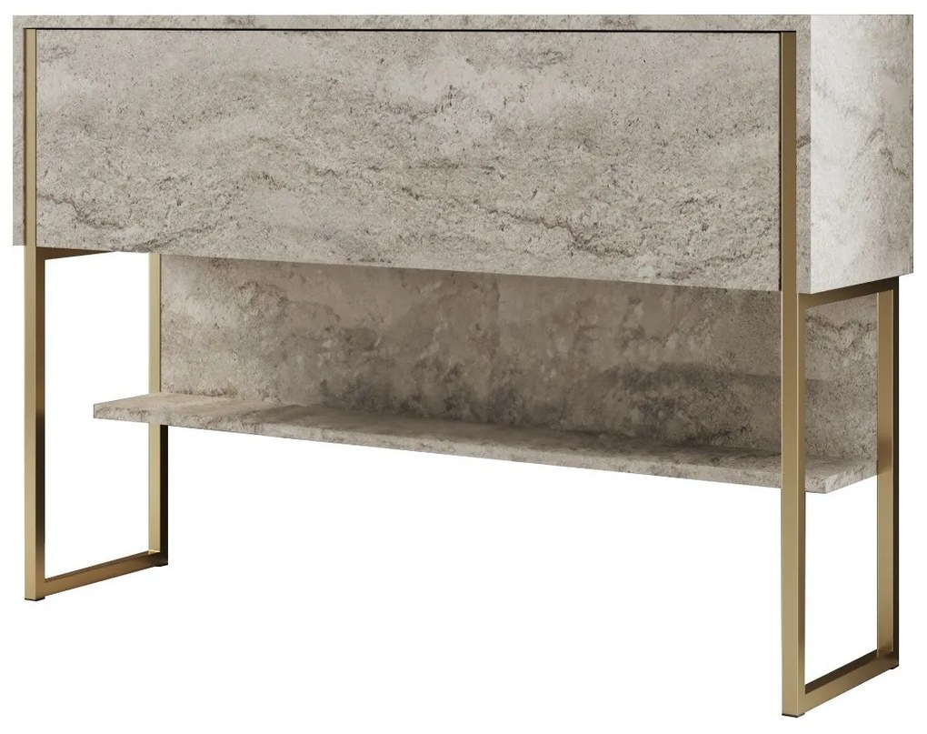 Cômoda Luxe – Travertine Gold – 120 cm x 80 cm x 30 cm