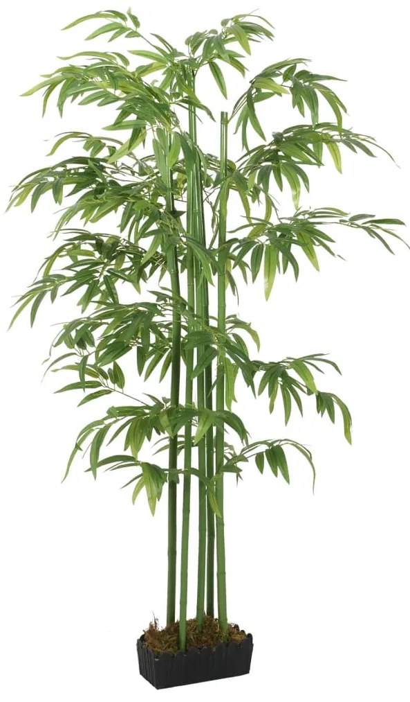 vidaXL Árvore de bambu artificial 864 folhas 180 cm verde