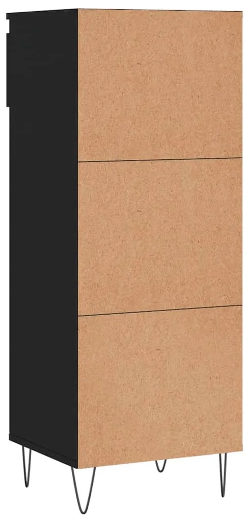 Sapateira 40x36x105 cm derivados de madeira preto