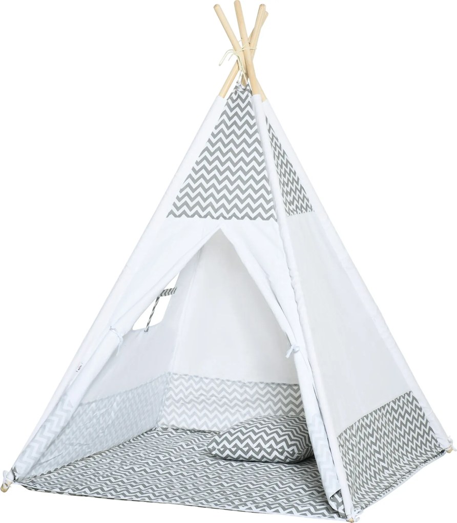 Tenda de brincar para crianças 1,2 x 1,2 x 1,55 m - Porta com fecho, janela, tapete, almofada e saco de transporte incluídos - para uso interior e ext