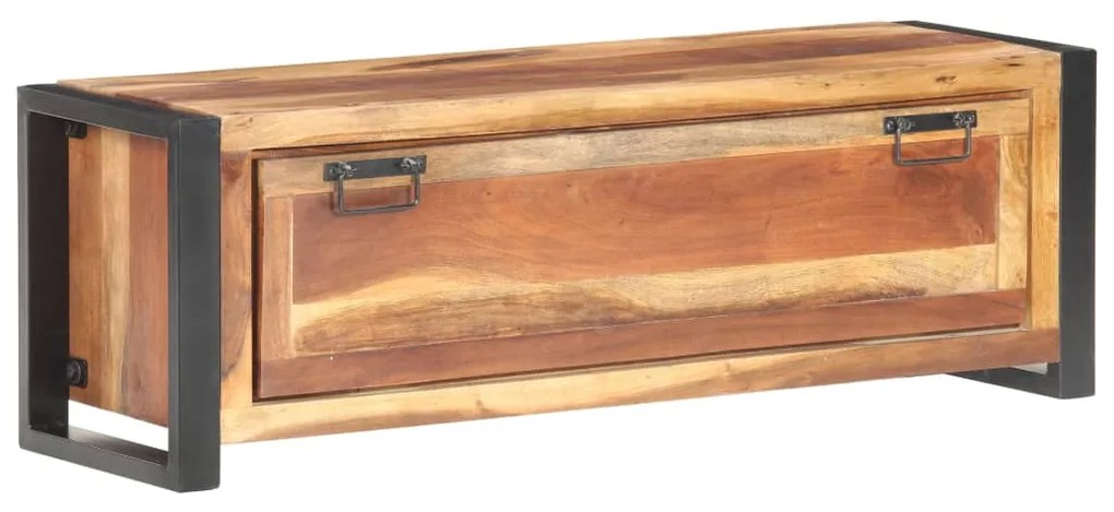 vidaXL Sapateira 120x35x40 cm madeira maciça
