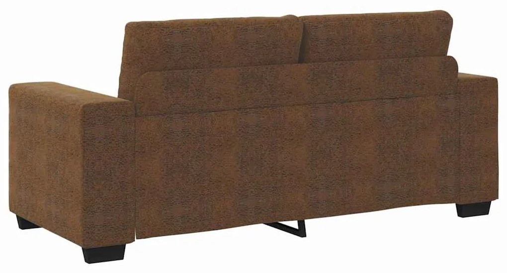 Sofá Loveseat vidaXL Castanho 140 cm em Couro Sintético