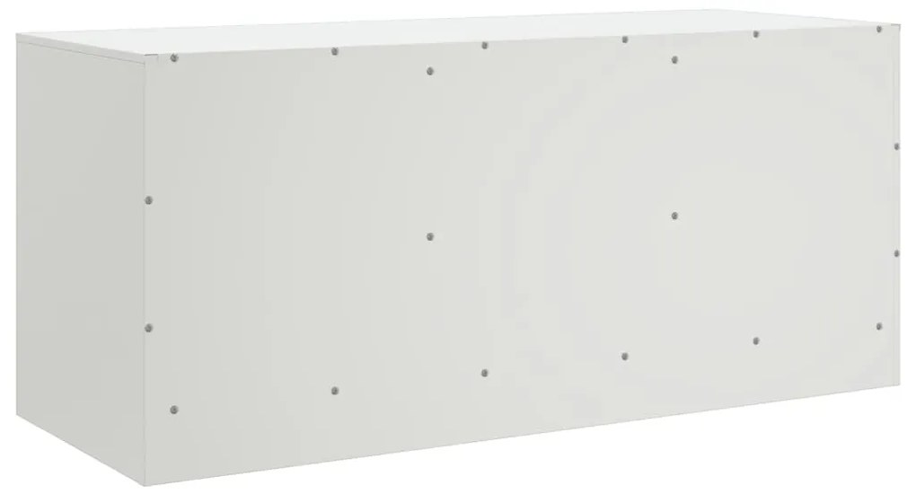 Móvel de TV 99x39x44 cm aço branco