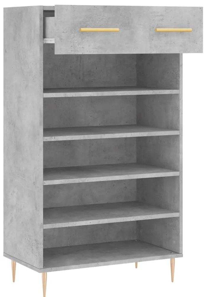 Sapateira 60x35x105 cm derivados de madeira cinzento cimento