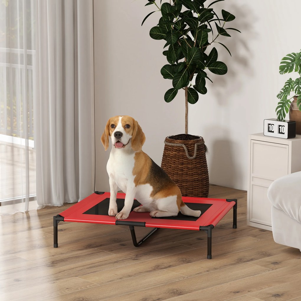 Cama com pés, cama para cães e gatos, cama de campanha, cama elevada para animais, tecido Oxford, textilene microperfurado, metal
