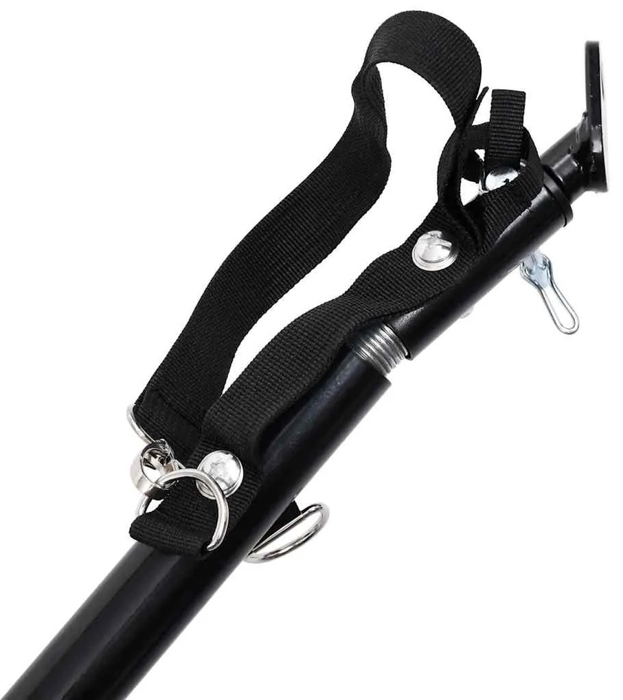 Reboque bicicletas/carrinho para animais 2-em-1 azul/preto